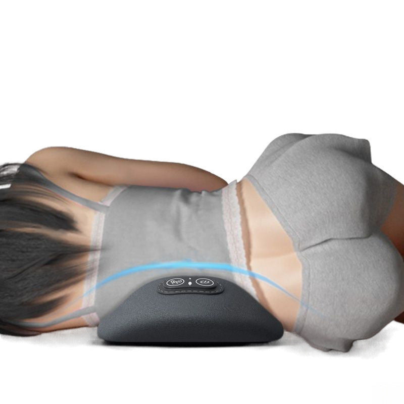 Ergonomic Lumbar Pillow with Heating and Massage
